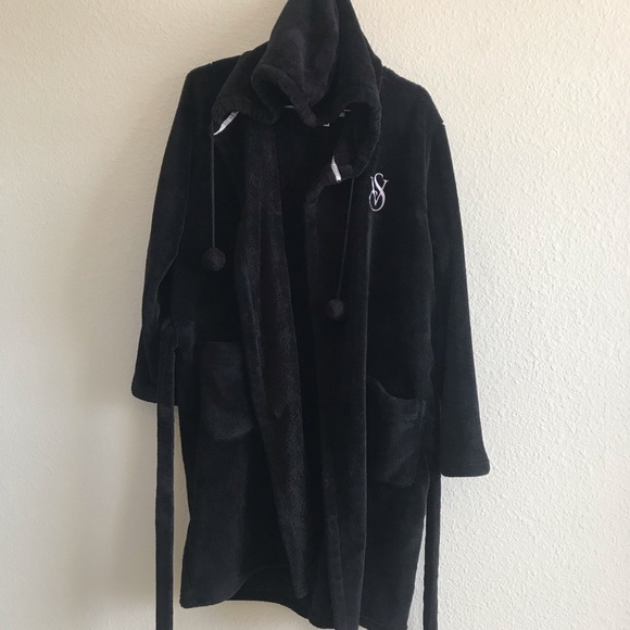 Victoria's Secret Intimates & Sleepwear Black Bathrobe Victorias